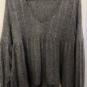 SO Women's Charcoal Long Sleeve Top